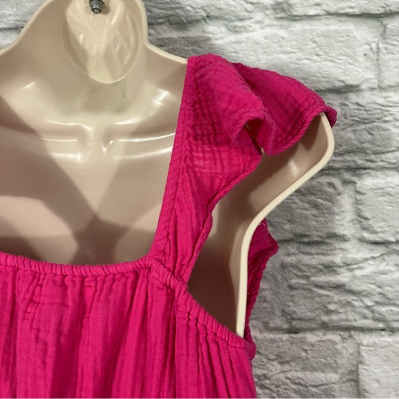 Xirena Size Small - Sonnet Mini Dress - Pink Raspberry - 100% Cotton Gauze - Picture 14 of 16